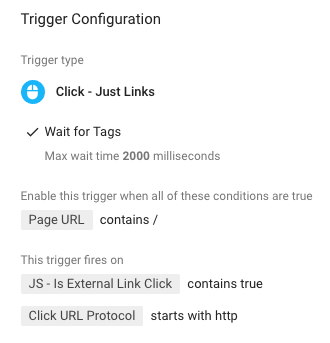 Clicks just links screenshot - starts with http