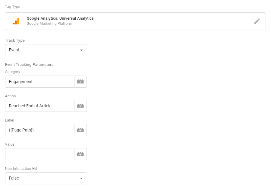 Sending events to Google Analytics