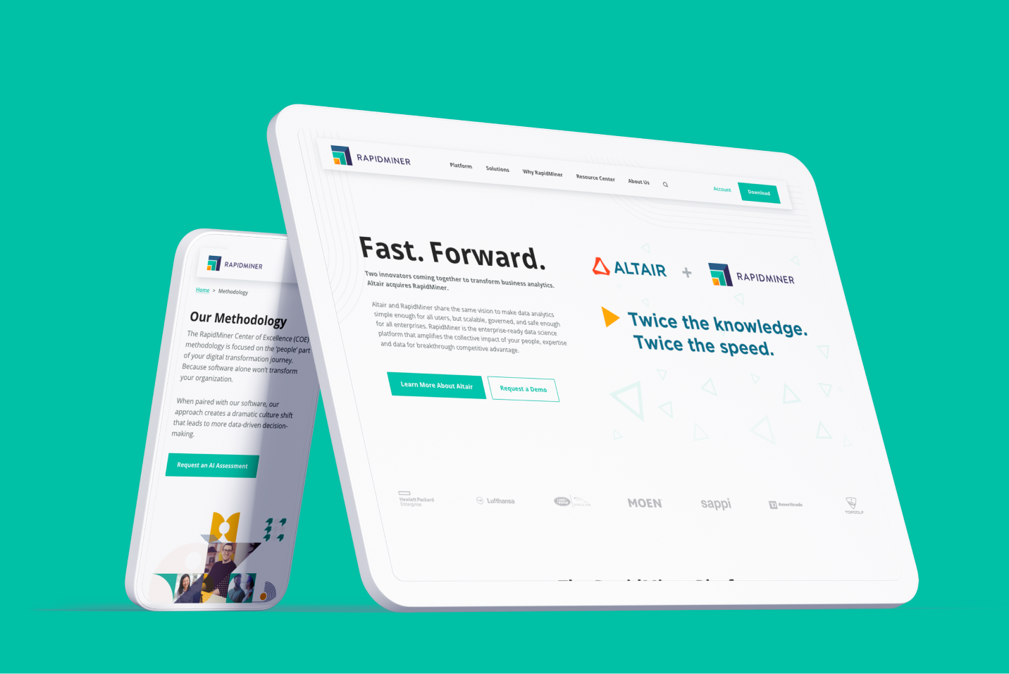 Designing an enterprise-ready digital experience for RapidMiner’s SaaS relaunch