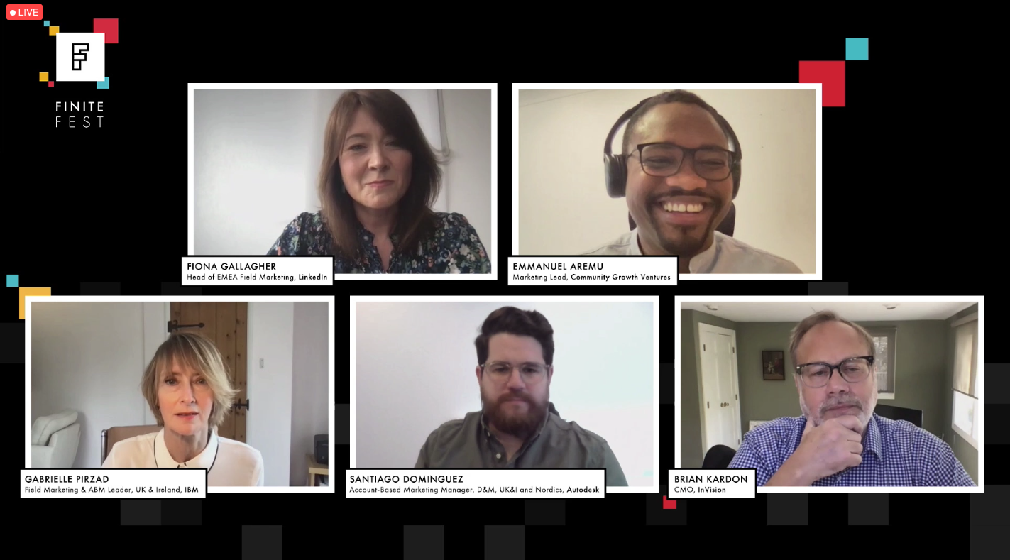 Insights from the ABM panel discussion for B2B tech marketers at FINITE Fest