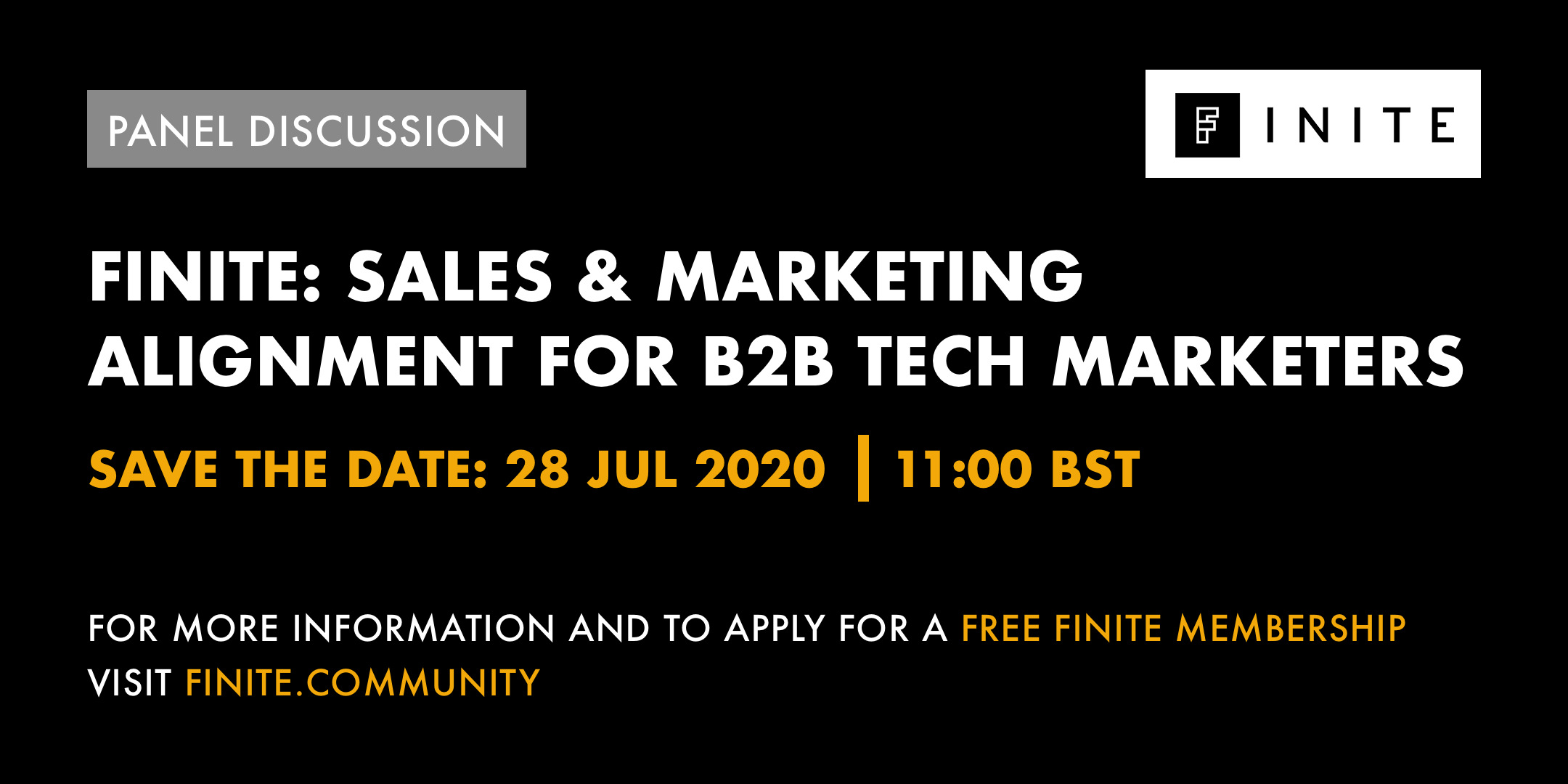 FINITE Discussion: Sales & marketing alignment for B2B tech marketers