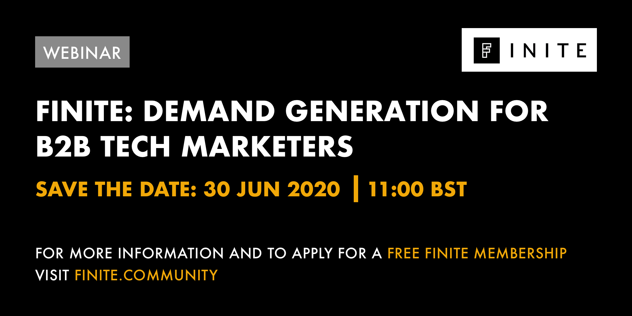 Webinar: Demand generation for B2B tech marketers