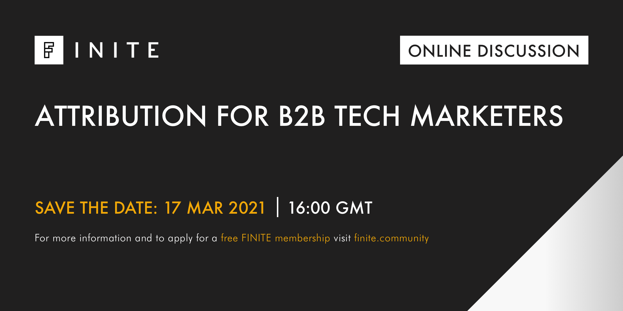 FINITE Discussion: Attribution for B2B tech marketers
