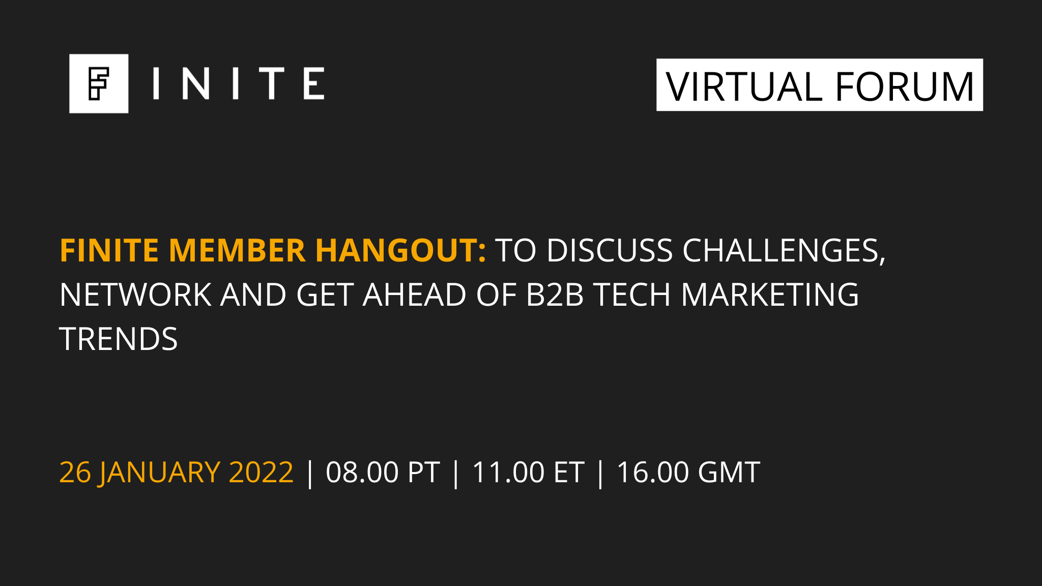 FINITE Member Hangout: January 2022