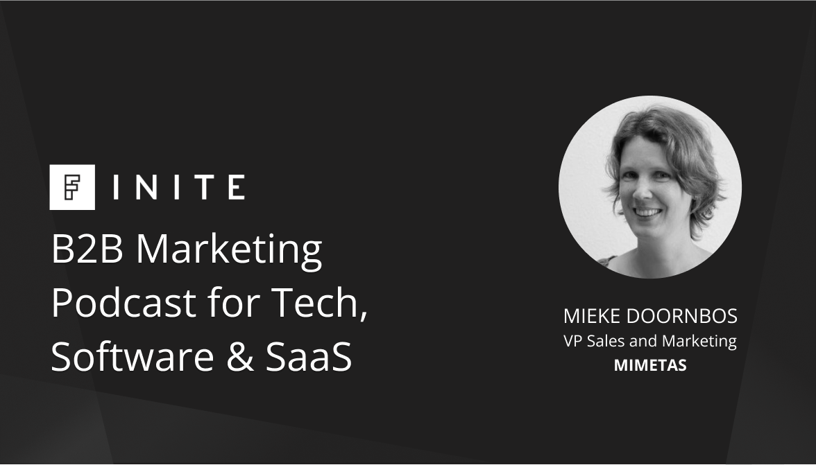 Podcast: Sales and marketing alignment from a commercial perspective with Mieke Doornbos, VP of Sales and Marketing at MIMETAS