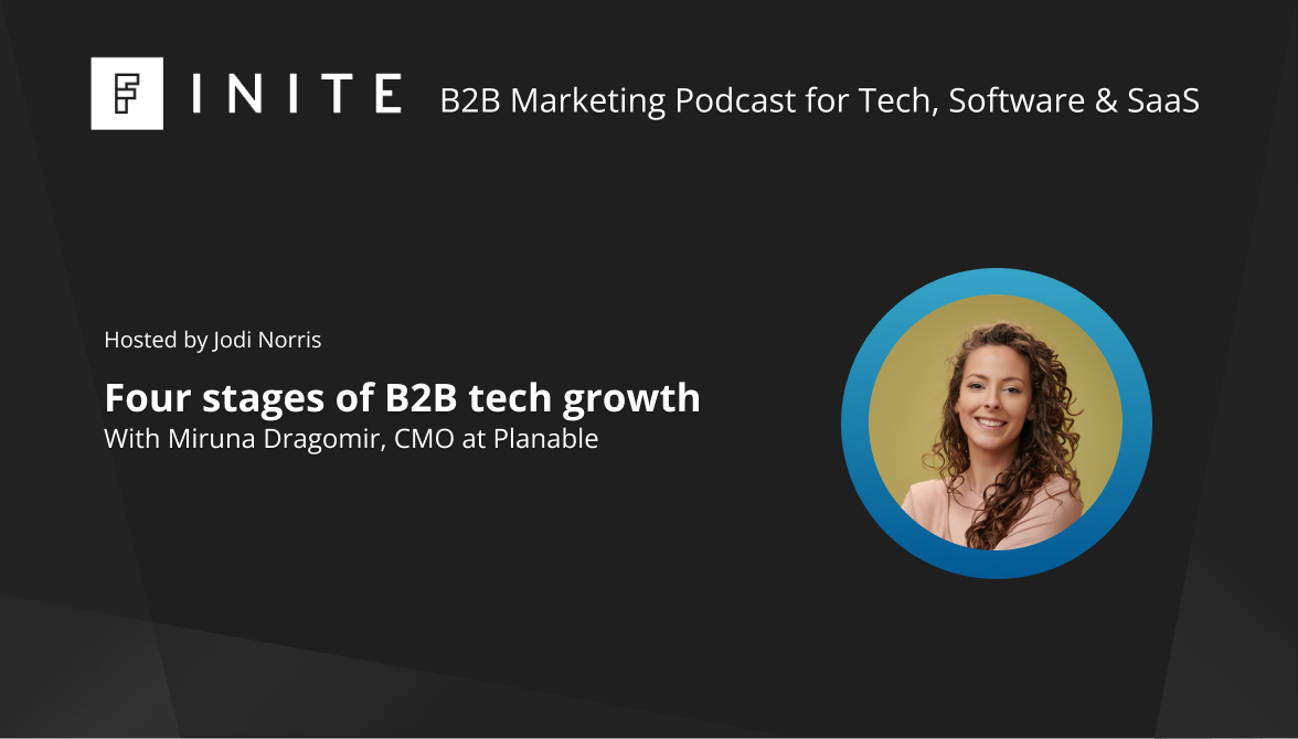 Podcast: Four stages of B2B tech growth with Miruna Dragomir, CMO at Planable