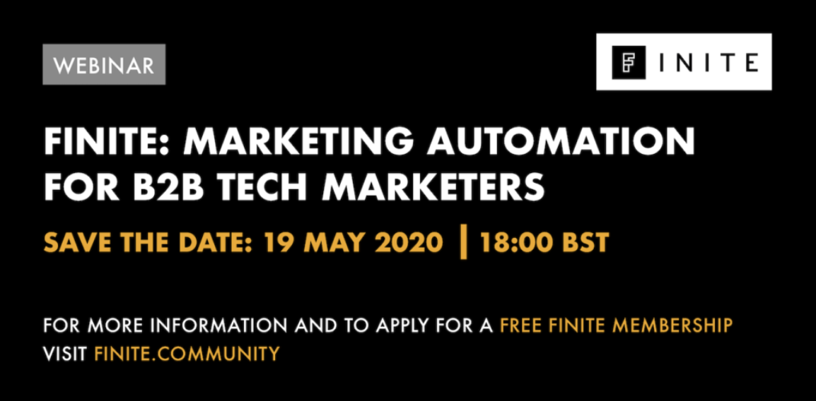 Webinar: Marketing automation for B2B tech marketers