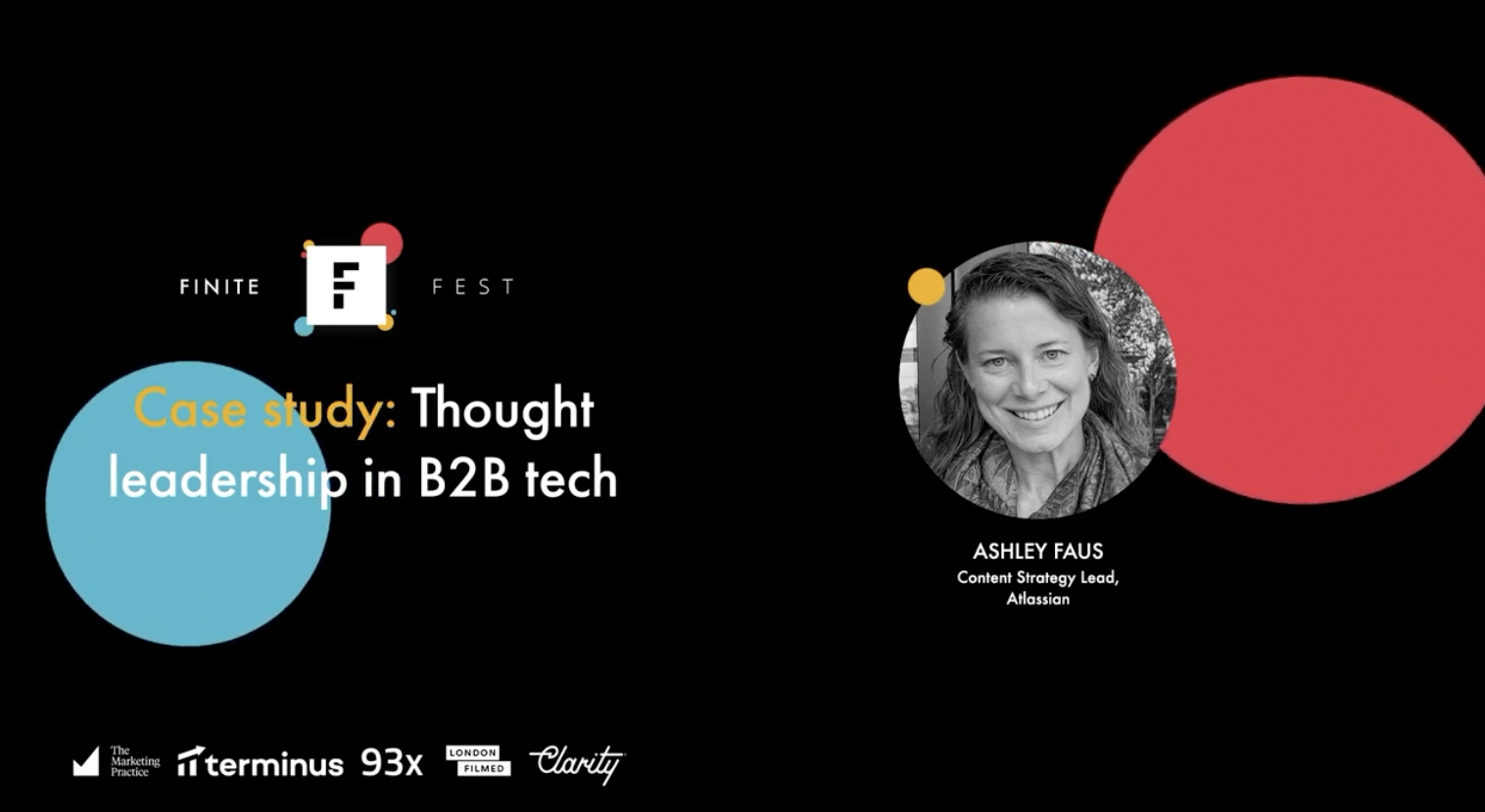 FINITE Fest session: Thought leadership in B2B tech marketing with Ashley Faus, Content Strategy Lead at Atlassian
