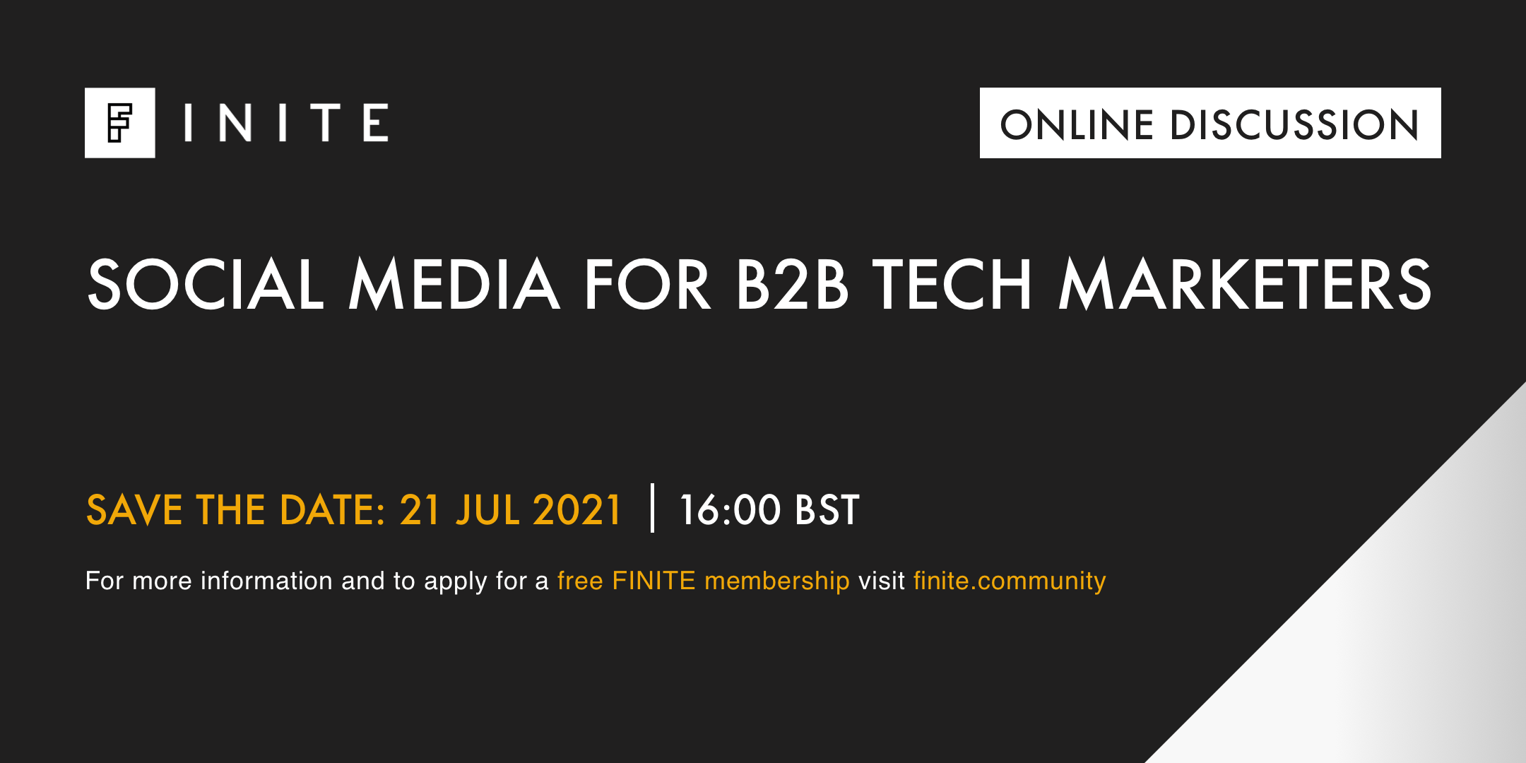 FINITE Discussion: Social media for B2B tech marketers